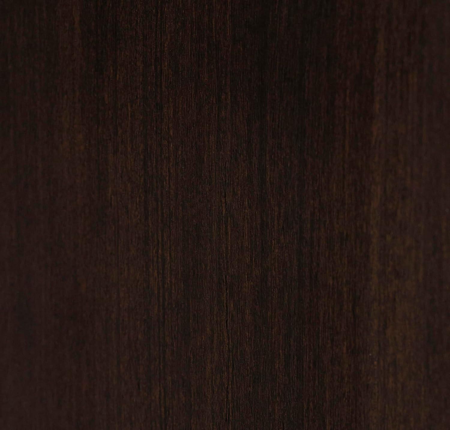 imageSignature Design by Ashley Maribel Traditional 6Drawer Dresser and Mirror with Safety Stop BlackBlackish Brown