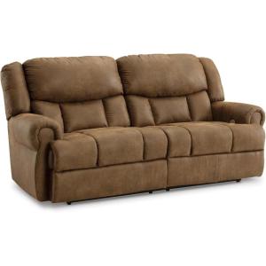Signature Design by Ashley Boothbay Classic Faux Leather 2 Seat Manual Reclining Sofa, Dark Brown(Dark Brown)
