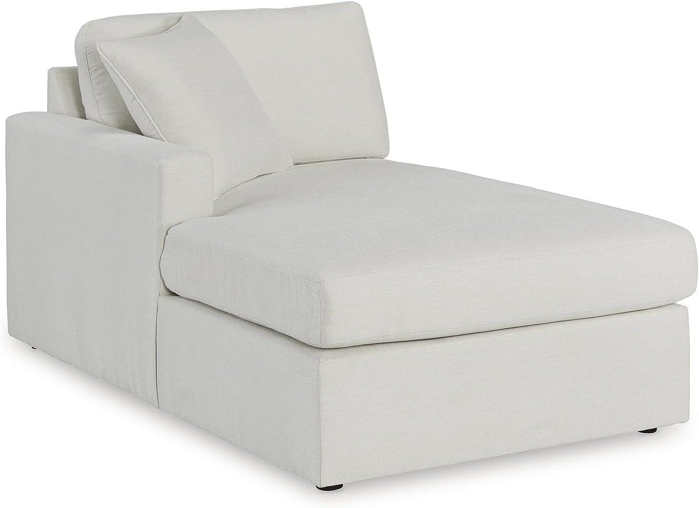 imageSignature Design by Ashley Modmax Contemporary Modular Stain Resistant 3Piece Sofa with Removable Zippered Covers and 2 Accent Pillows Reversible Back and Seat Cushions BlueBeige