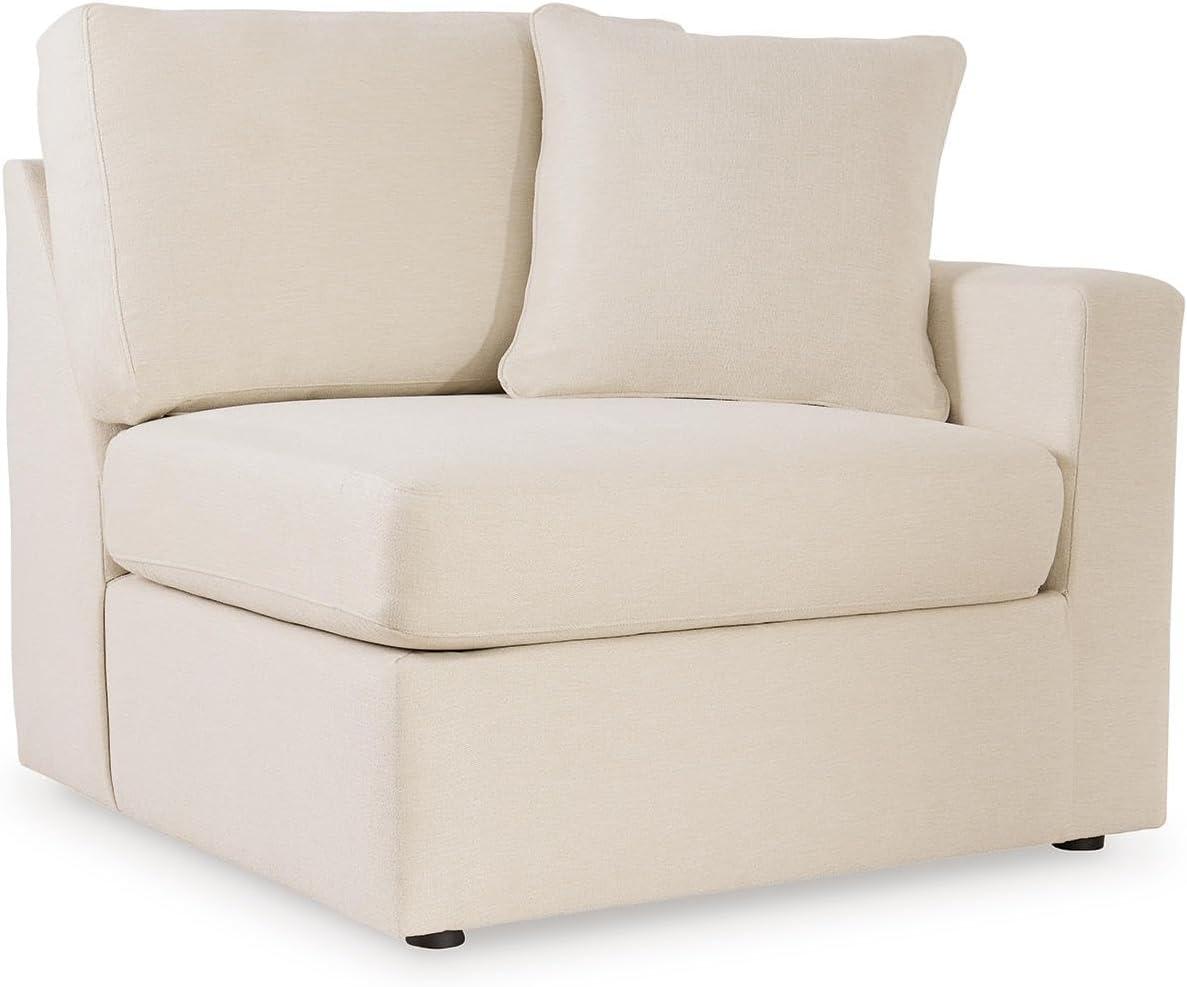 imageSignature Design by Ashley Modmax Contemporary Modular Stain Resistant 3Piece Sofa with Removable Zippered Covers and 2 Accent Pillows Reversible Back and Seat Cushions BlueBeige