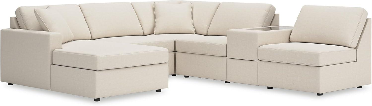 imageSignature Design by Ashley Modmax Contemporary Modular Stain Resistant 3Piece Sofa with Removable Zippered Covers and 2 Accent Pillows Reversible Back and Seat Cushions BlueBeige