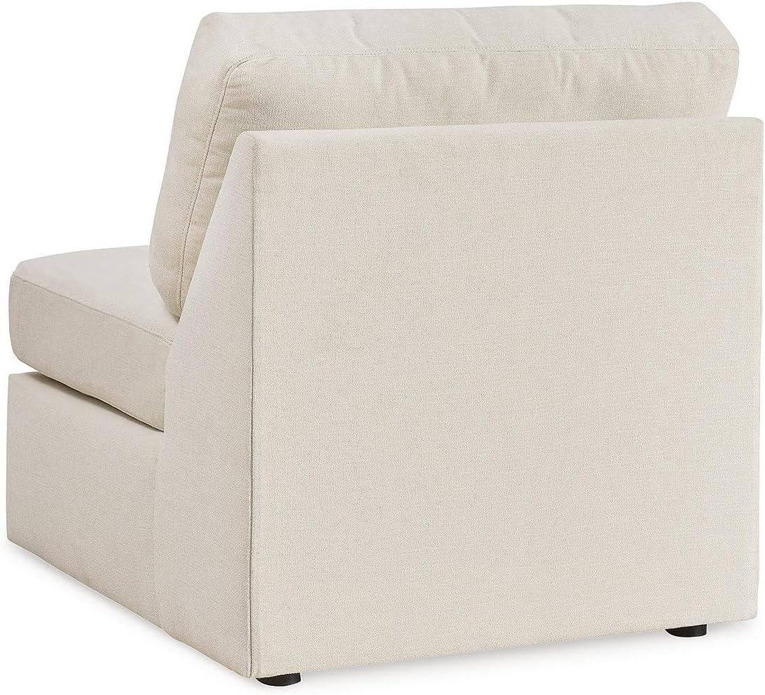 imageSignature Design by Ashley Modmax Contemporary Modular Stain Resistant 3Piece Sofa with Removable Zippered Covers and 2 Accent Pillows Reversible Back and Seat Cushions BlueBeige