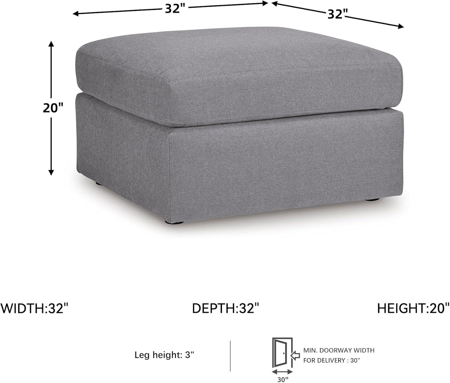 imageSignature Design by Ashley Modmax Contemporary Modular Stain Resistant 3Piece Sofa with Removable Zippered Covers and 2 Accent Pillows Reversible Back and Seat Cushions BlueLight Gray