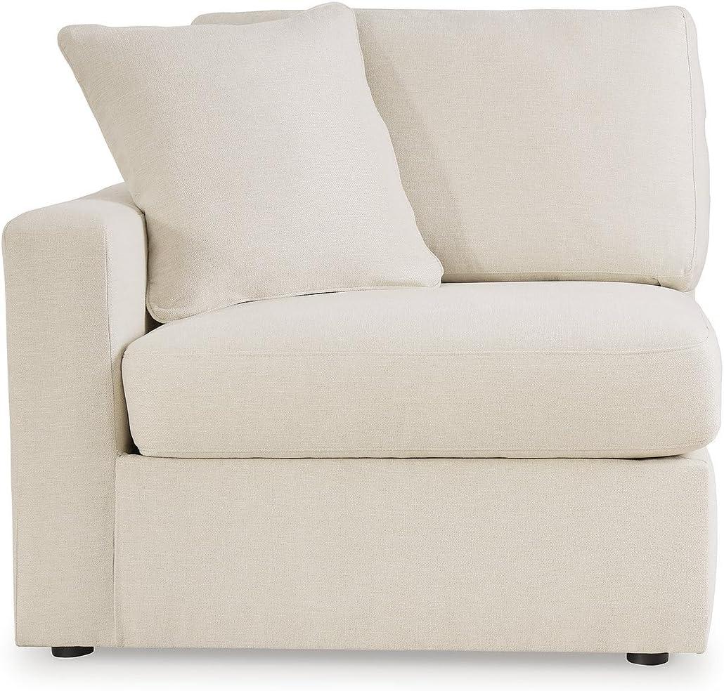 imageSignature Design by Ashley Modmax Contemporary Modular Stain Resistant 3Piece Sofa with Removable Zippered Covers and 2 Accent Pillows Reversible Back and Seat Cushions BlueBeige