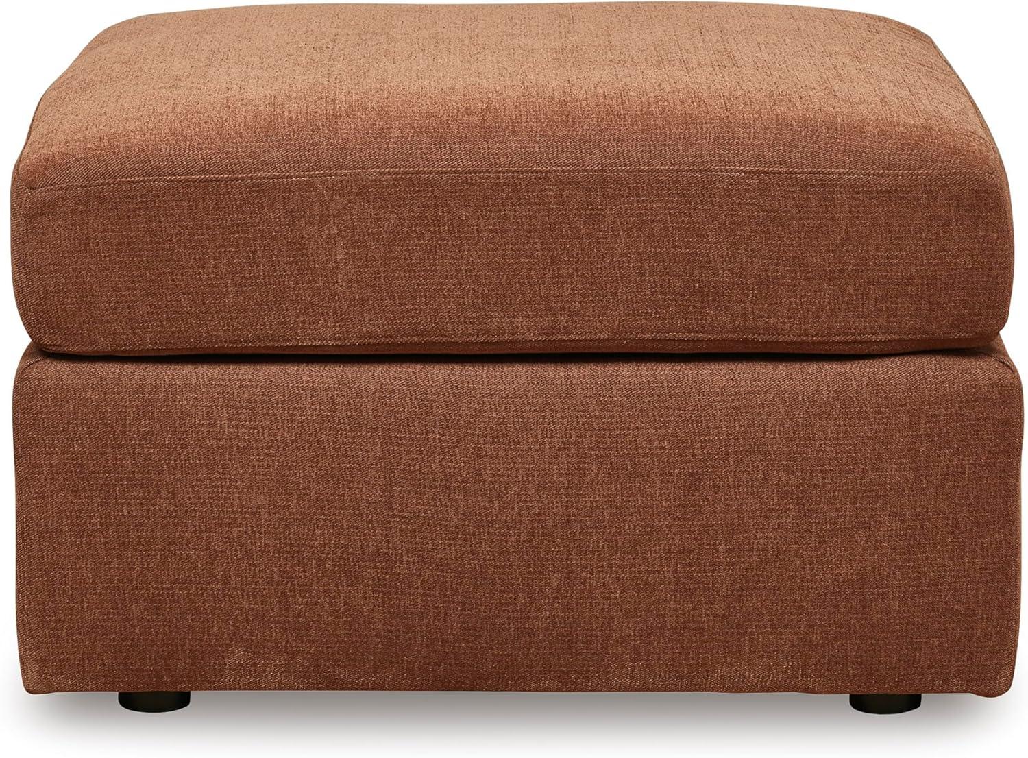 imageSignature Design by Ashley Modmax Contemporary Modular Stain Resistant 3Piece Sofa with Removable Zippered Covers and 2 Accent Pillows Reversible Back and Seat Cushions BlueBurnt Orange