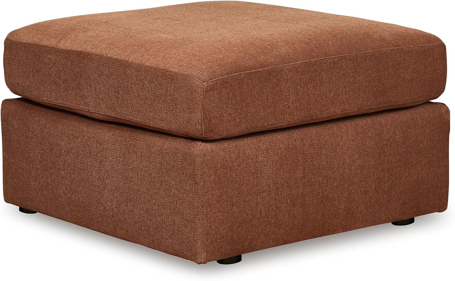 imageSignature Design by Ashley Modmax Contemporary Modular Stain Resistant 3Piece Sofa with Removable Zippered Covers and 2 Accent Pillows Reversible Back and Seat Cushions BlueBurnt Orange
