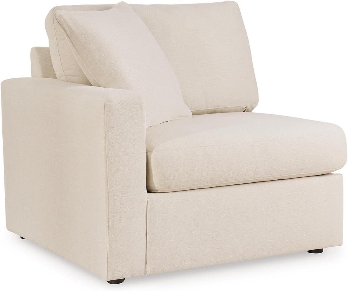 imageSignature Design by Ashley Modmax Contemporary Modular Stain Resistant 3Piece Sofa with Removable Zippered Covers and 2 Accent Pillows Reversible Back and Seat Cushions BlueBeige