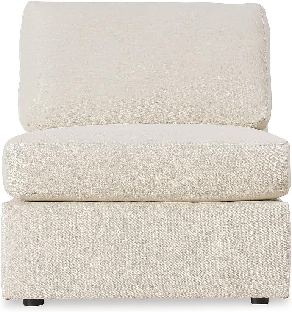 imageSignature Design by Ashley Modmax Contemporary Modular Stain Resistant 3Piece Sofa with Removable Zippered Covers and 2 Accent Pillows Reversible Back and Seat Cushions BlueBeige