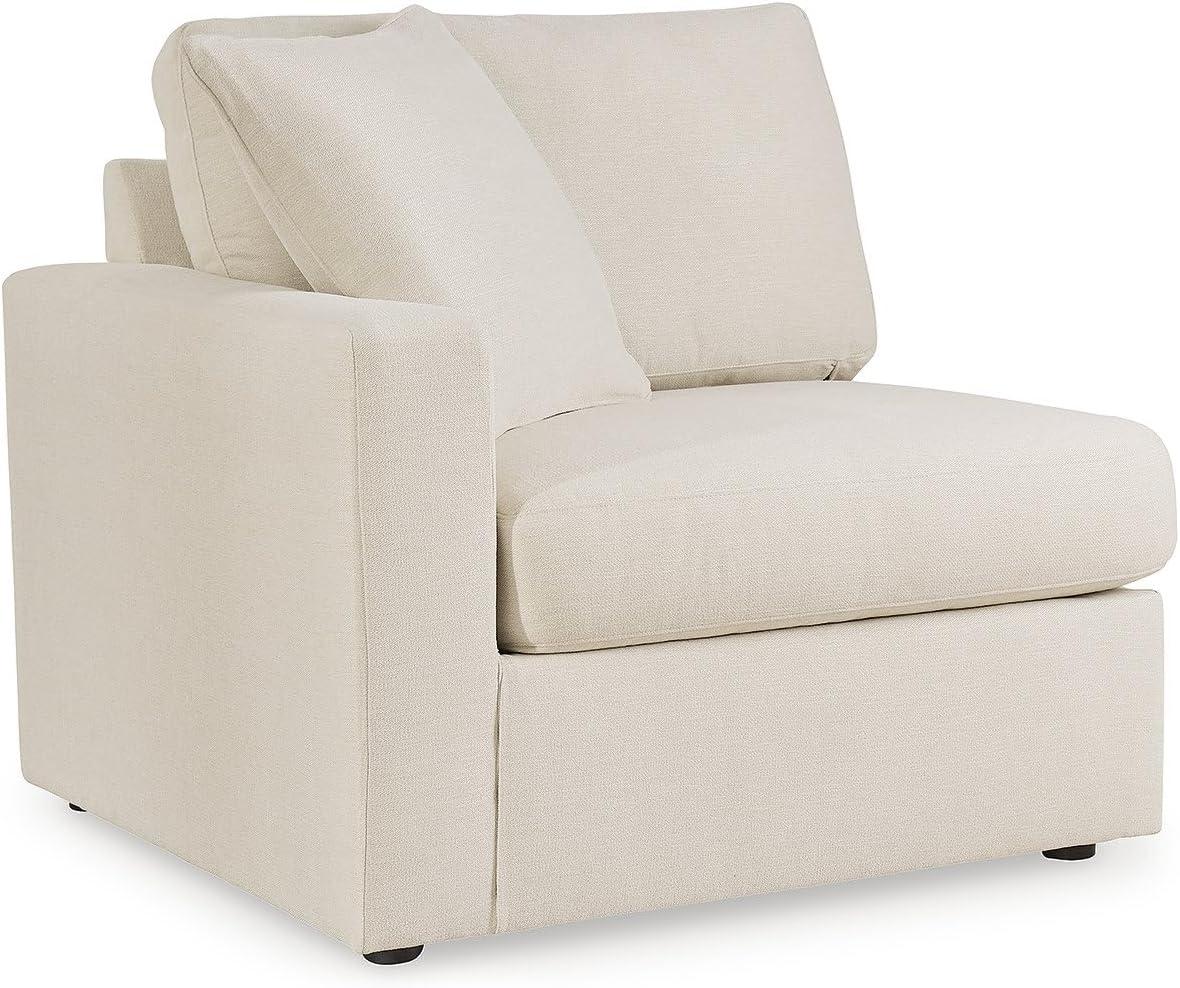 imageSignature Design by Ashley Modmax Contemporary Modular Stain Resistant 3Piece Sofa with Removable Zippered Covers and 2 Accent Pillows Reversible Back and Seat Cushions BlueBeige