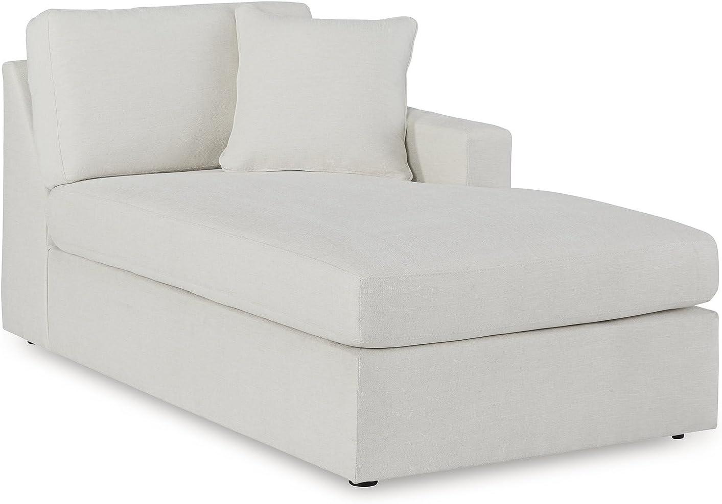 imageSignature Design by Ashley Modmax Contemporary Modular Stain Resistant 3Piece Sofa with Removable Zippered Covers and 2 Accent Pillows Reversible Back and Seat Cushions BlueBeige