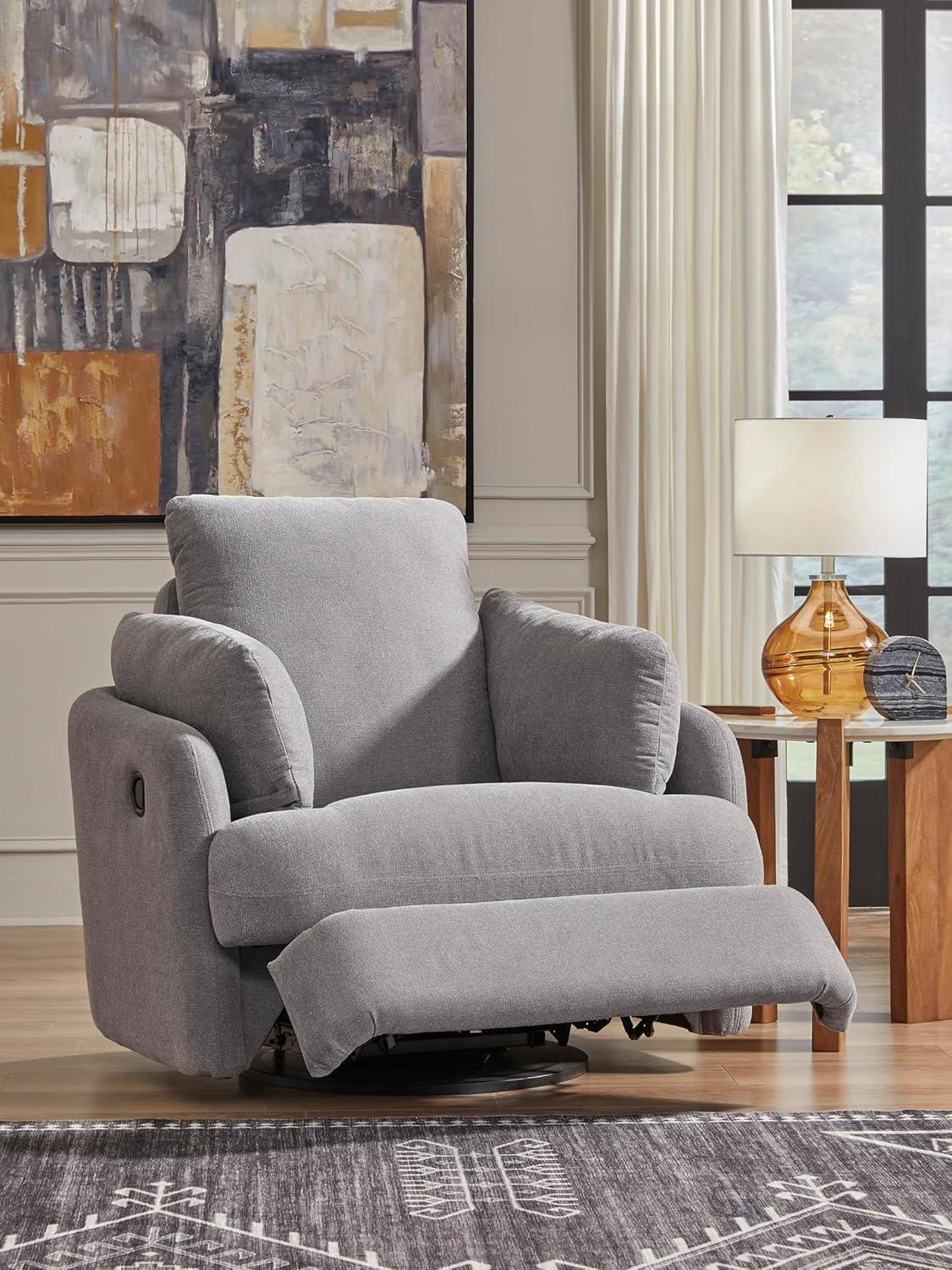 imageSignature Design by Ashley Modmax Contemporary Modular Stain Resistant 3Piece Sofa with Removable Zippered Covers and 2 Accent Pillows Reversible Back and Seat Cushions BlueLight Gray
