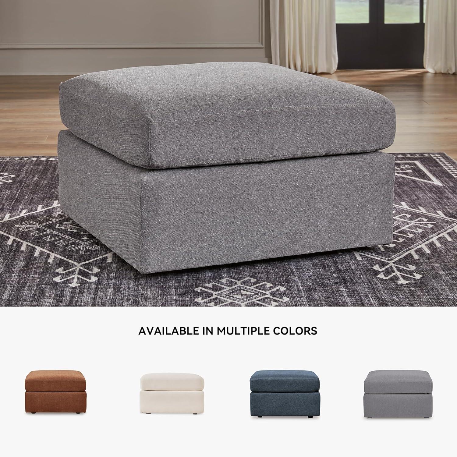 imageSignature Design by Ashley Modmax Contemporary Modular Stain Resistant 3Piece Sofa with Removable Zippered Covers and 2 Accent Pillows Reversible Back and Seat Cushions BlueLight Gray