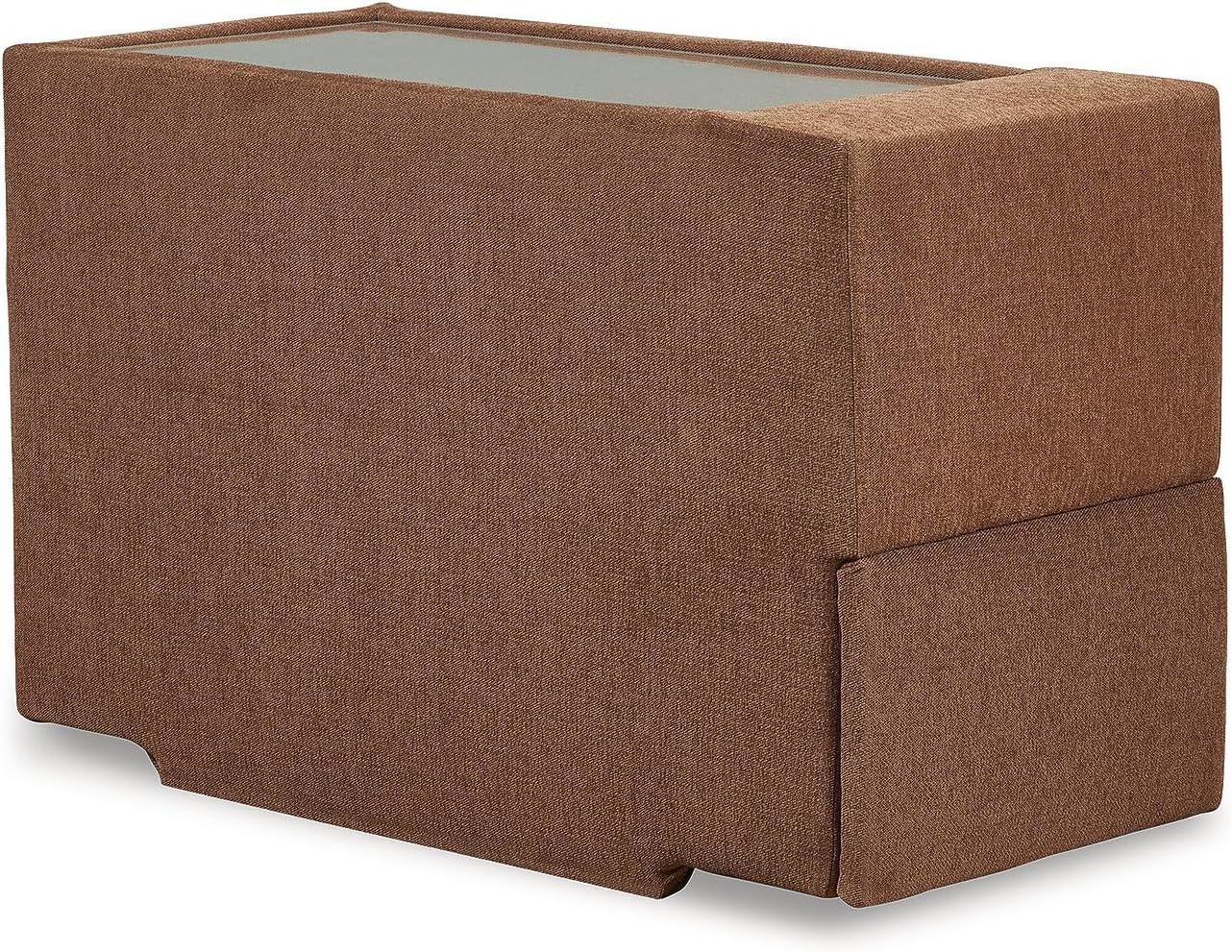 imageSignature Design by Ashley Modmax Contemporary Modular Stain Resistant 3Piece Sofa with Removable Zippered Covers and 2 Accent Pillows Reversible Back and Seat Cushions BlueBurnt Orange