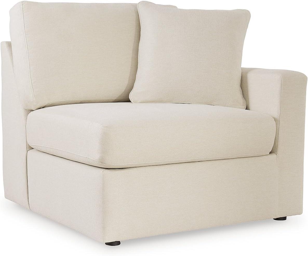 imageSignature Design by Ashley Modmax Contemporary Modular Stain Resistant 3Piece Sofa with Removable Zippered Covers and 2 Accent Pillows Reversible Back and Seat Cushions BlueBeige