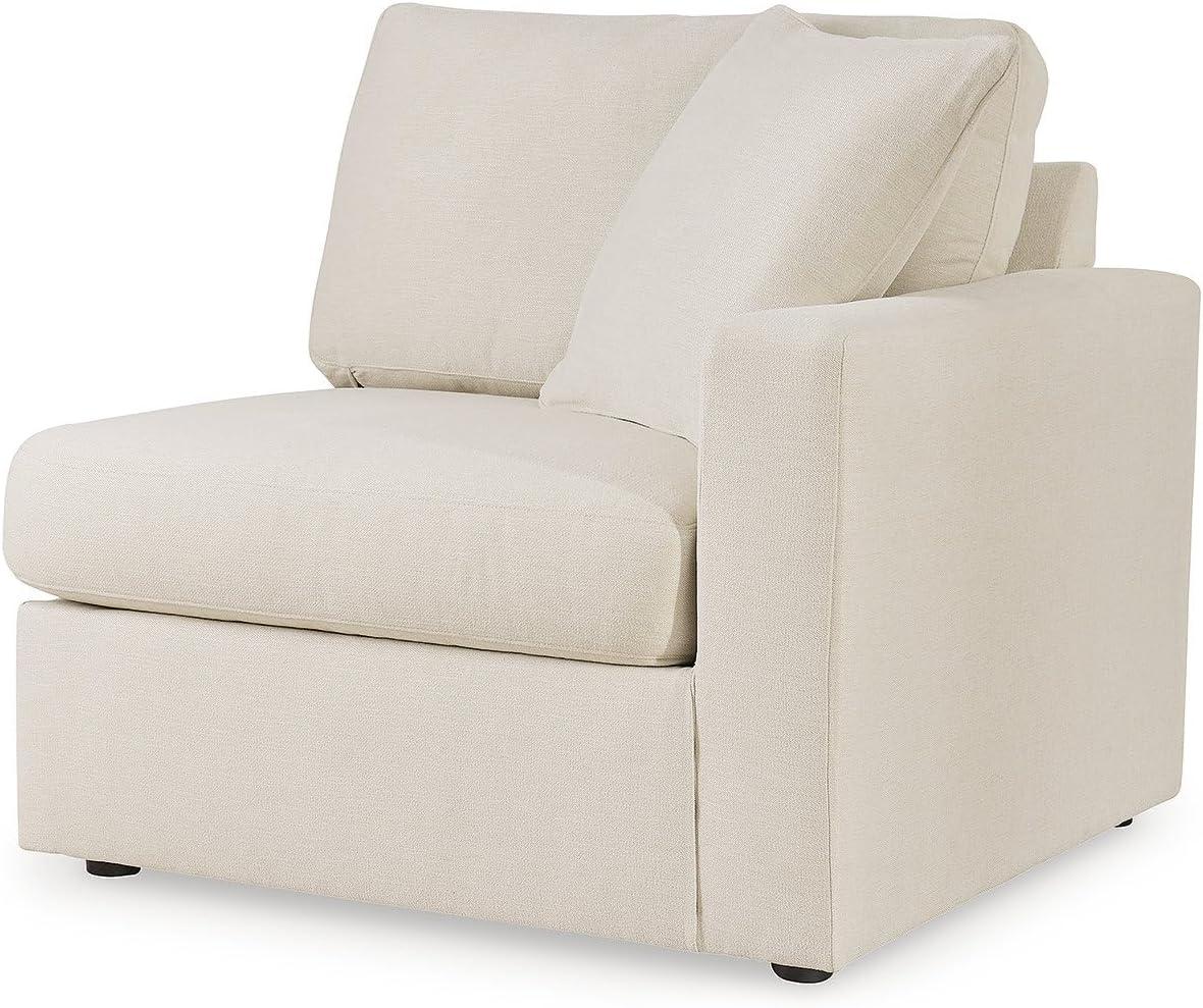 imageSignature Design by Ashley Modmax Contemporary Modular Stain Resistant 3Piece Sofa with Removable Zippered Covers and 2 Accent Pillows Reversible Back and Seat Cushions BlueBeige
