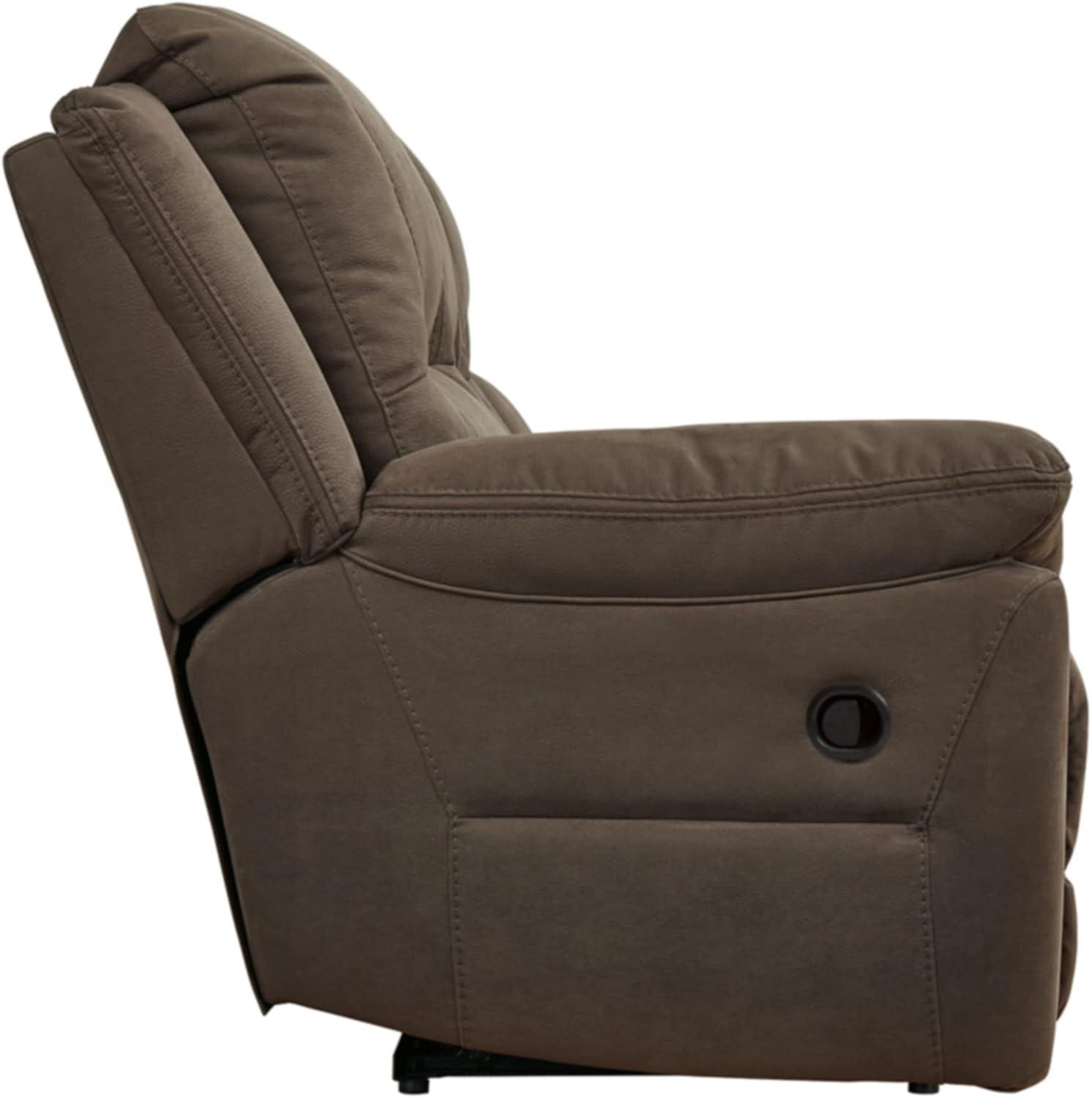 imageSignature Design by Ashley NextGen Gaucho Classic Faux Leather Reclining Sofa Dark BrownDark Brown