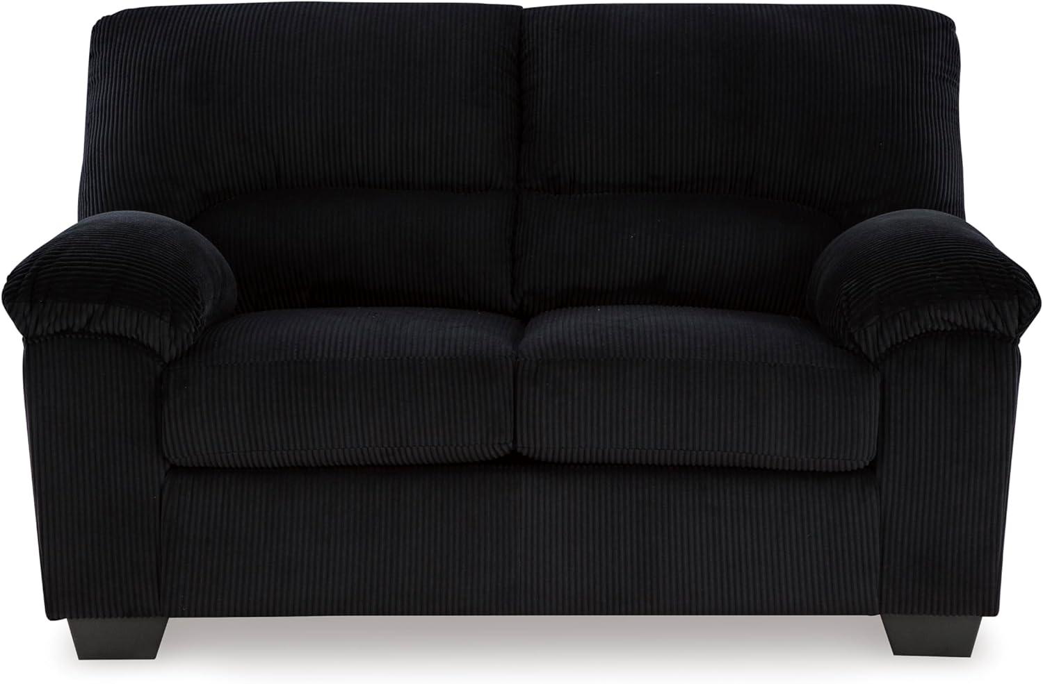 imageSignature Design by Ashley SimpleJoy Contemporary Loveseat for Living Room BlueBlack