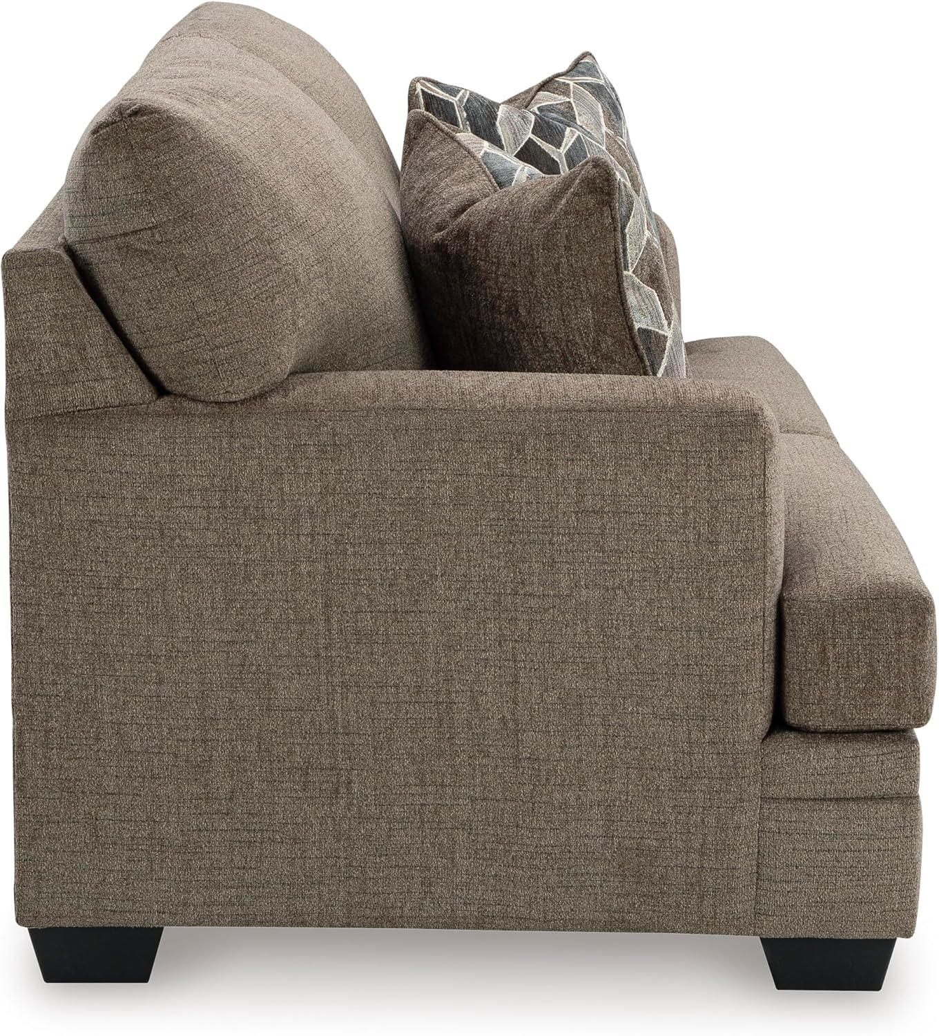 imageSignature Design by Ashley Stonemeade Casual Loveseat with 2 Toss Pillows Dark BrownDark Brown