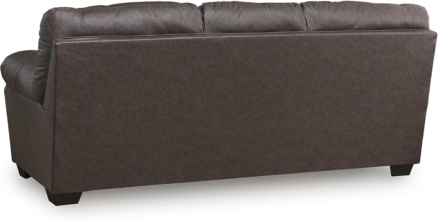 imageSignature Design by Ashley WalkerPoint Contemporary Sofa with Removable Cushion Dark Brown