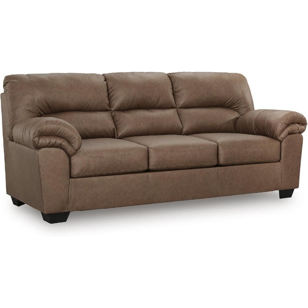 imageSignature Design by Ashley Walker Point Contemporary Sofa with Removable Cushion Light Brown