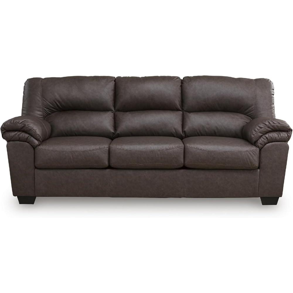 imageSignature Design by Ashley WalkerPoint Contemporary Sofa with Removable Cushion Dark Brown