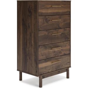 Signature Design by Ashley Robbinsdale Traditional 5 Drawer Chest, Antique White(Mocha)