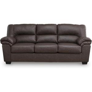 Signature Design by Ashley WalkerPoint Contemporary Sofa with Removable Cushion, Dark Brown