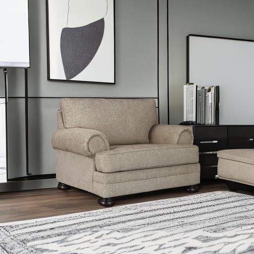 imageSignature Design by Ashley Kananwood New Traditional Chair and a Half Light BrownRustic