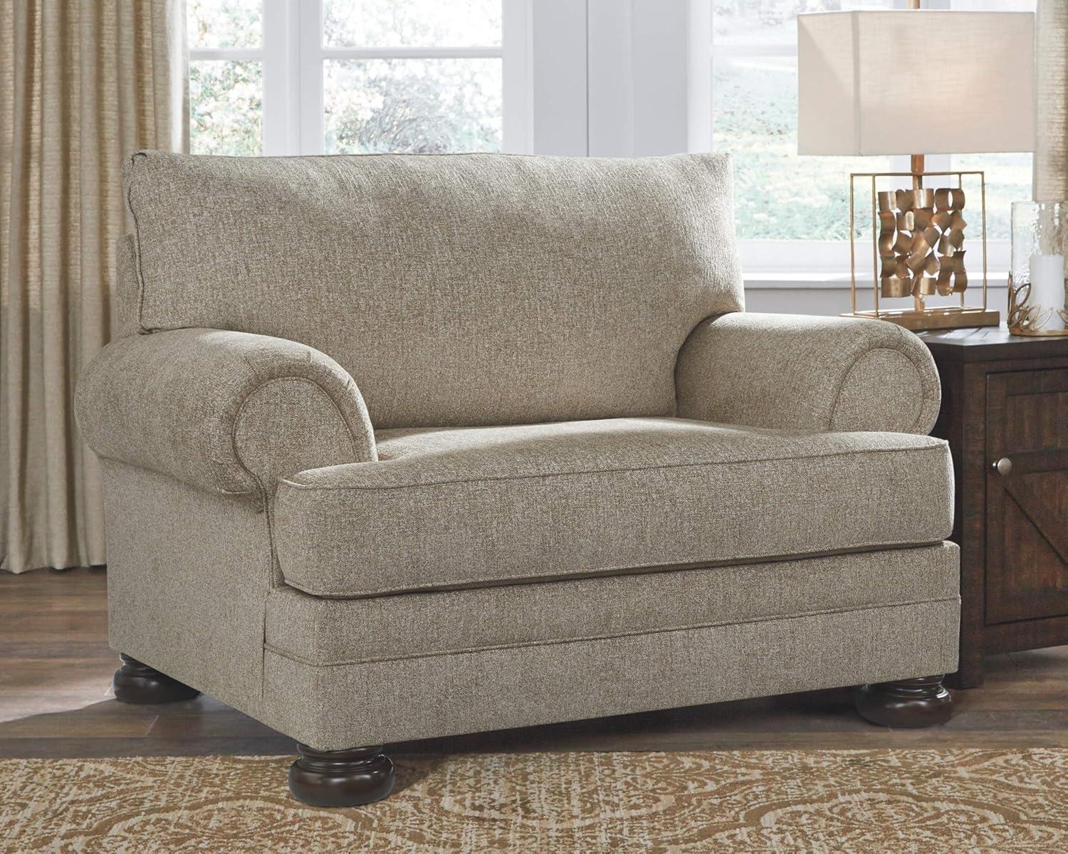 imageSignature Design by Ashley Kananwood New Traditional Chair and a Half Light BrownRustic