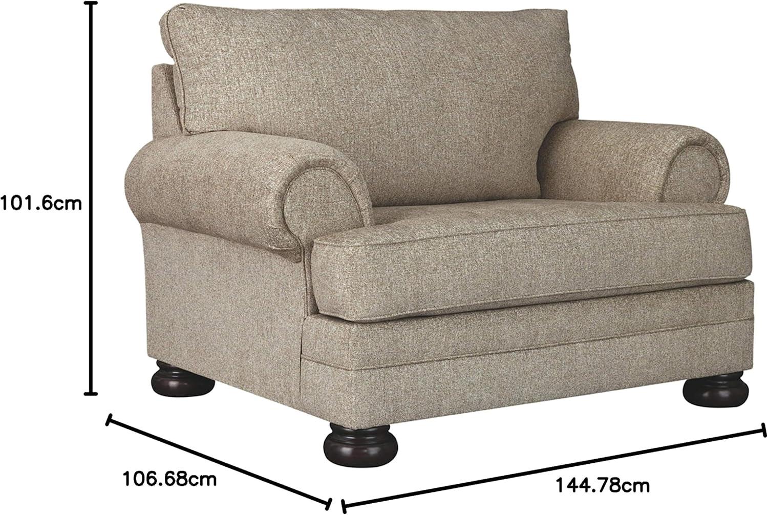 imageSignature Design by Ashley Kananwood New Traditional Chair and a Half Light BrownRustic