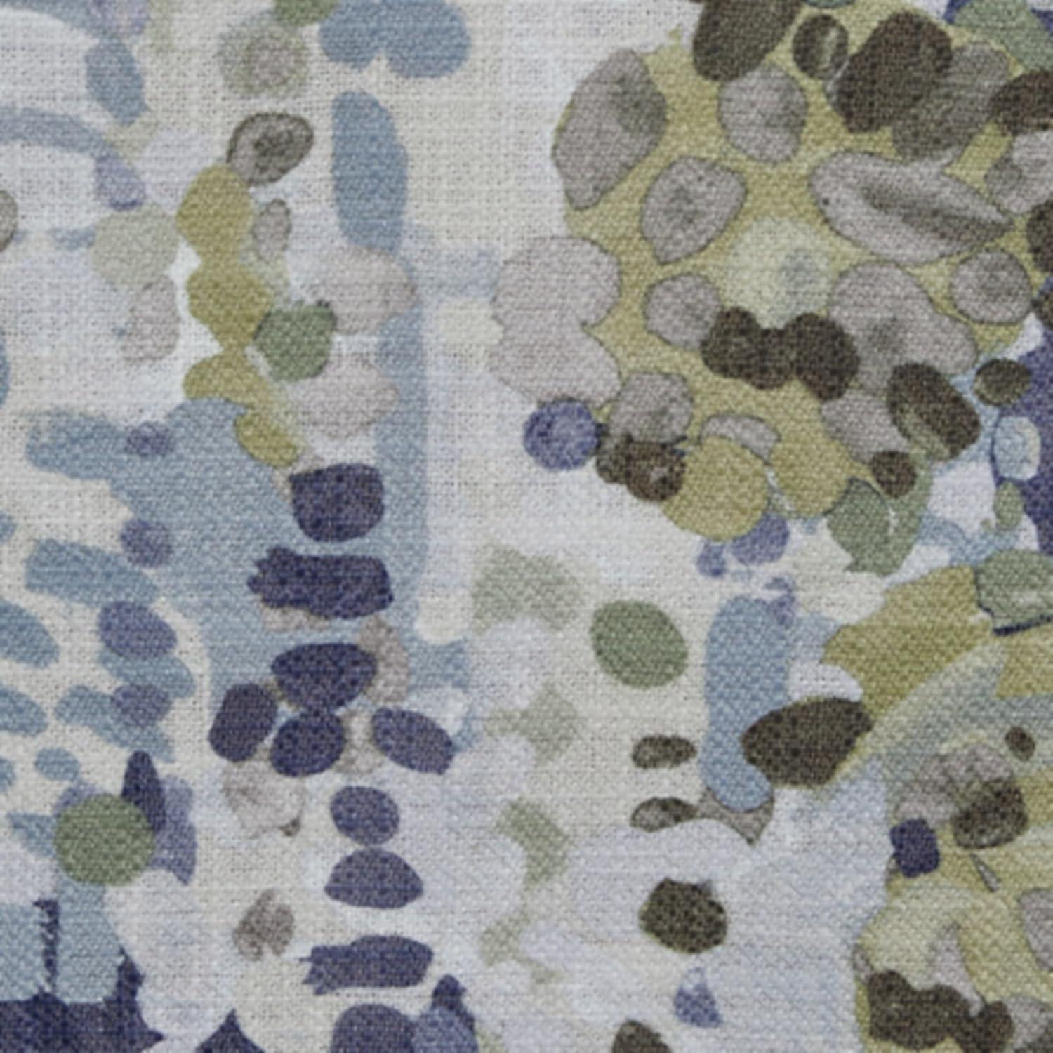 imageSignature Design by Ashley Dustinford Contemporary Abstract Floral Swivel Glider Accent Chair with Reversible Cushions Blue ampamp Green