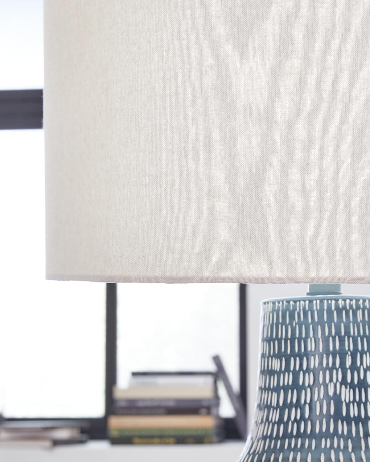 imageSignature Design by Ashley Schylarmont Contemporary Aluminum Table Lamp with 3Way Switch Gray ampamp White