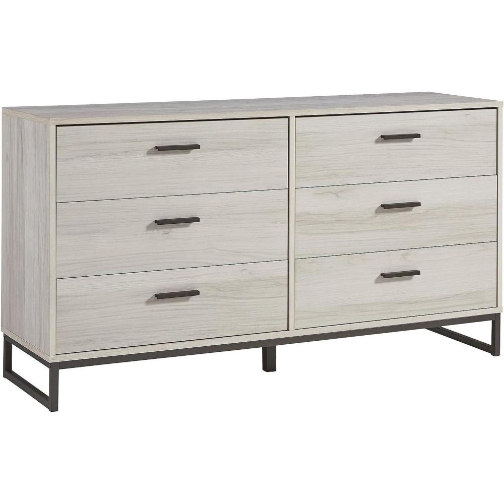 imageSignature Design by Ashley Neilsville 6 Drawer Dresser Dark BrownNaturalBlack