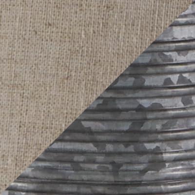 imageSignature Design by Ashley Norbert Casual 2475quot Table Lamp with Galvanized Metal Base ampamp Ombre Effect 2 Count Dark GrayNorbert