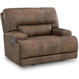 Signature Design by Ashley Bealeaf Contemporary Power Rocker Recliner with USB Ports, Dark Brown