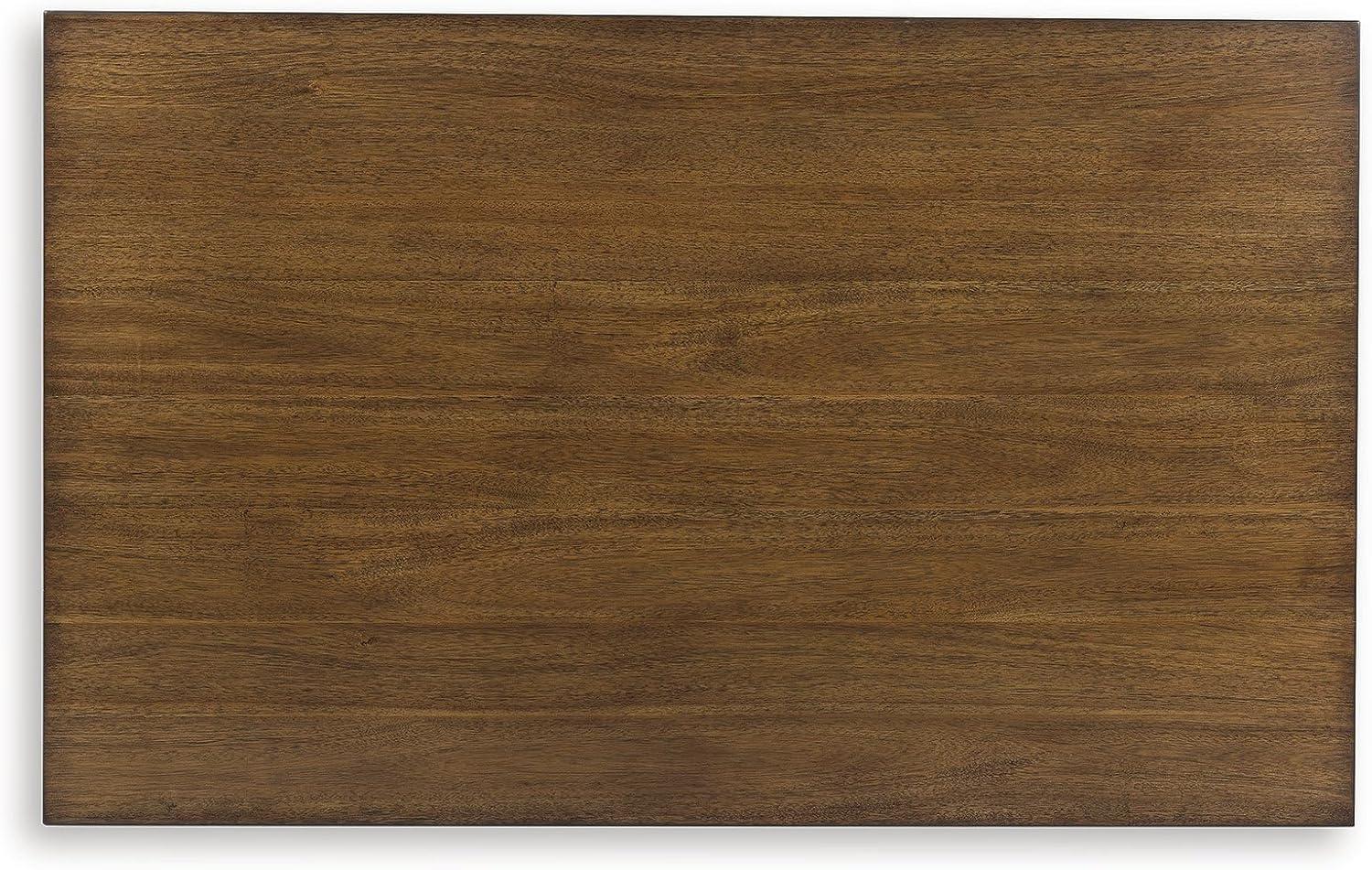 imageSignature Design by Ashley Sturlayne Transitional Coffee Table with Trestle Base Dark Brown