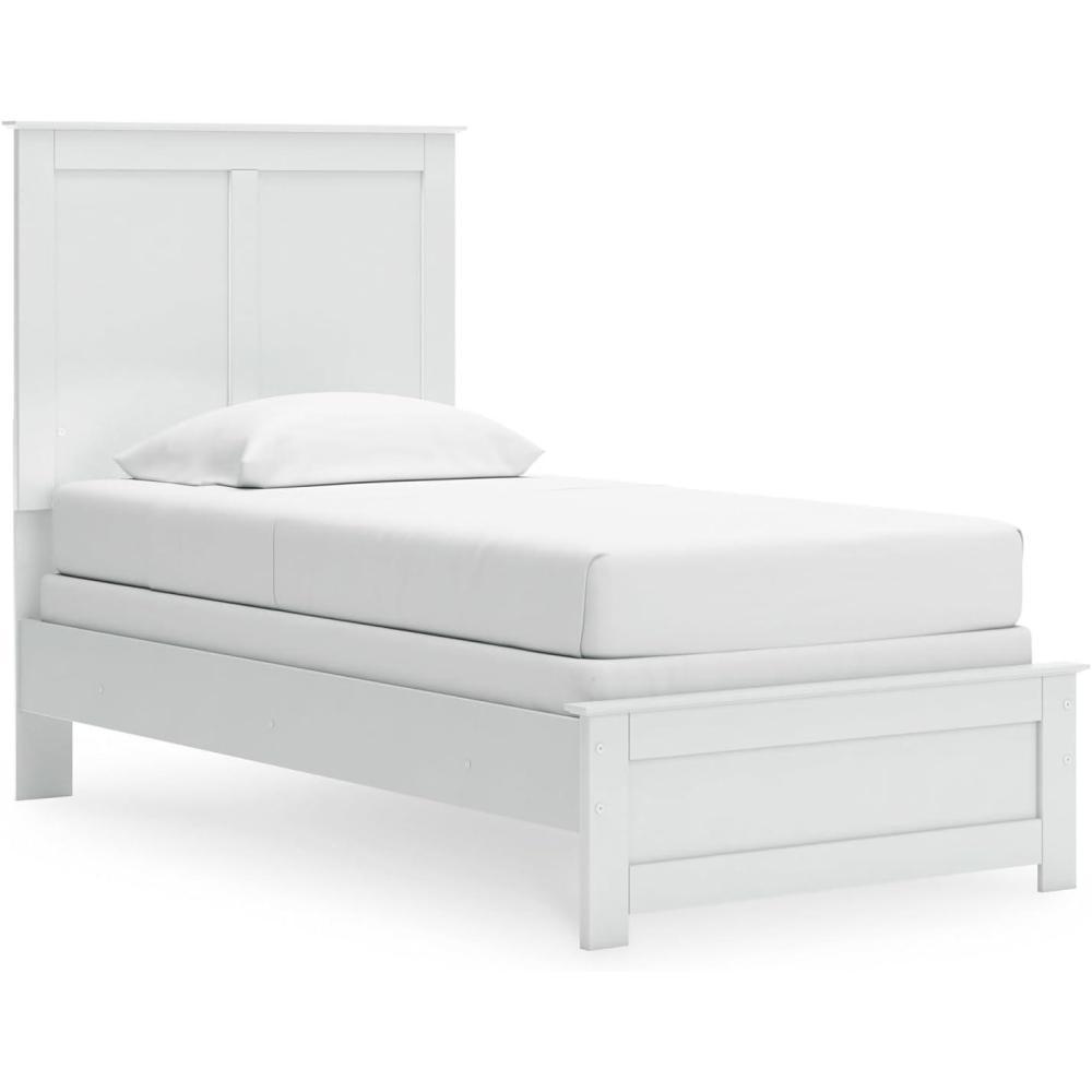 imageSignature Design by Ashley Bostwick Shoals Transitional Queen Panel Bed Foundation or Box Spring Needed WhiteWhite