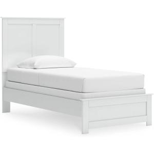 Signature Design by Ashley Bostwick Shoals Transitional Queen Panel Bed, Foundation or Box Spring Needed, White(White)
