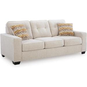 Signature Design by Ashley Fanciful Classic Sofa with Tufted Cushion and Removable Cushion, Beige