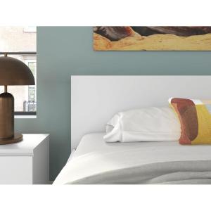 Signature Design by Ashley Onita Contemporary Panel Headboard with Natural Finish, King, Light Brown(White)