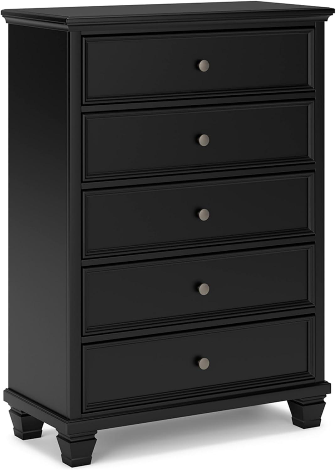 imageSignature Design by Ashley Danabrin Casual 7Drawer Dresser and Mirror with Safety Stop Dark BrownBlack