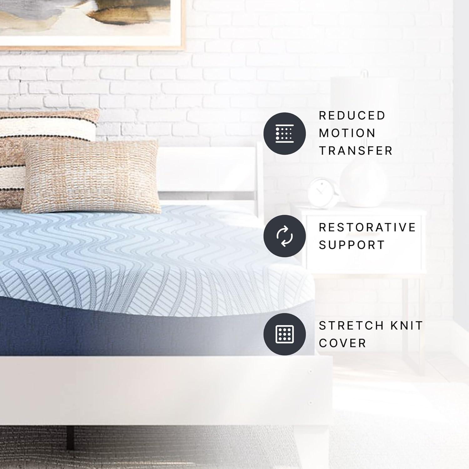 imageSignature Design by Ashley Peak 20 12 Memory Foam 12 Inch Firm Mattress for Pressure Relief Queen