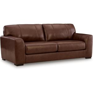 Signature Design by Ashley Creazzo Contemporary Leather Match Oversized Chair with Loose Seat Cushion, Dark Brown(Sofa)