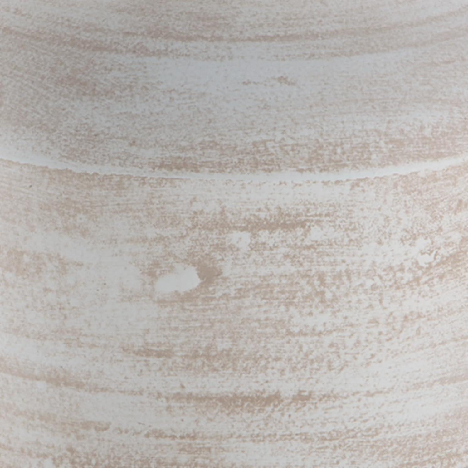 imageSignature Design by Ashley Meadie Casual Indoor Distressed Terra Cotta Vase with Wide Mouth BlackWhite