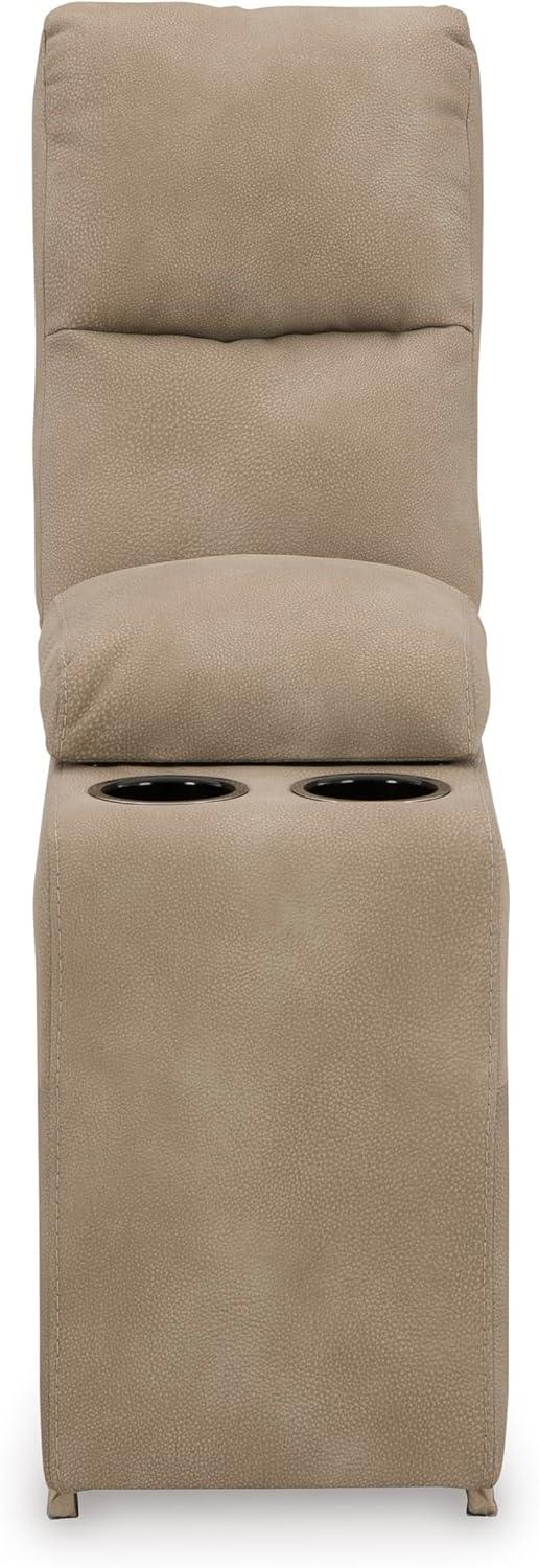 imageSignature Design by Ashley NextGen DuraPella Contemporary Faux Leather Modular Wall Hugger 3Piece Power Reclining Sectional Sofa with Adjustable Headrest and USB Ports GrayBeige
