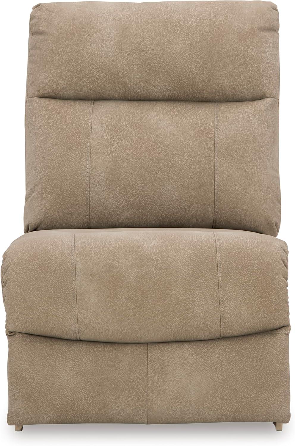 imageSignature Design by Ashley NextGen DuraPella Contemporary Faux Leather Modular Wall Hugger 3Piece Power Reclining Sectional Sofa with Adjustable Headrest and USB Ports GrayBeige