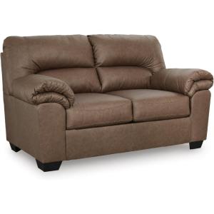 Signature Design by Ashley Walker Point Contemporary Loveseat with Removable Cushion, Light Brown