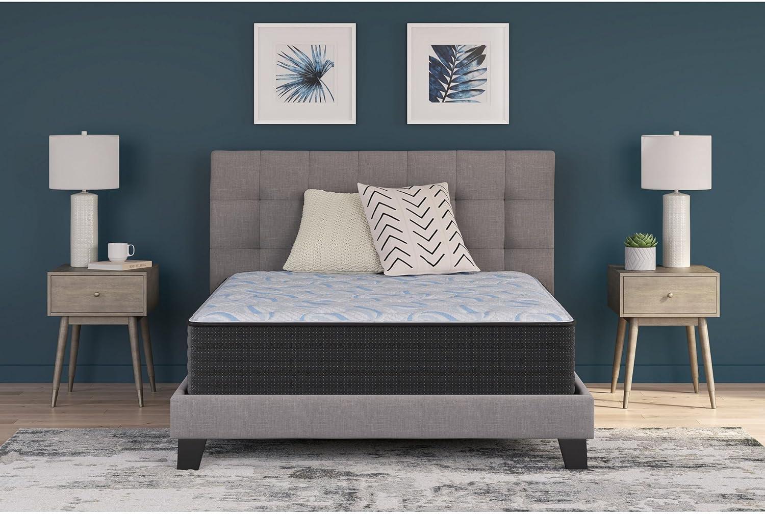 imageSignature Design by Ashley Elite Springs Firm 14 Inch Memory Foam Hybrid Mattress with Edge Support for Pressure Relief Twin Fiberglass Free Mattress in A BoxTwin Mattress