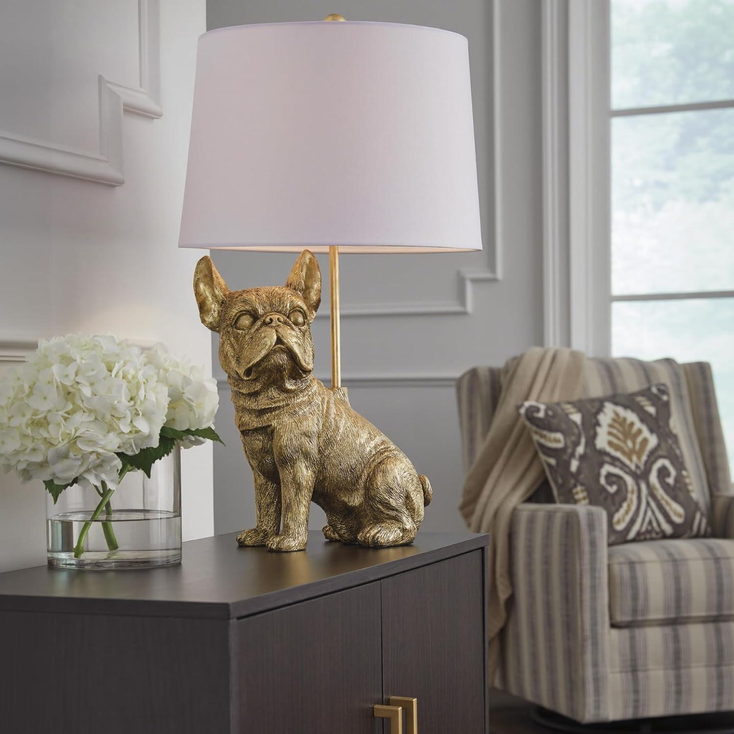 imageSignature Design by Ashley Jilton Modern Polyresin Table Lamp with 3Way Switch BlackGold
