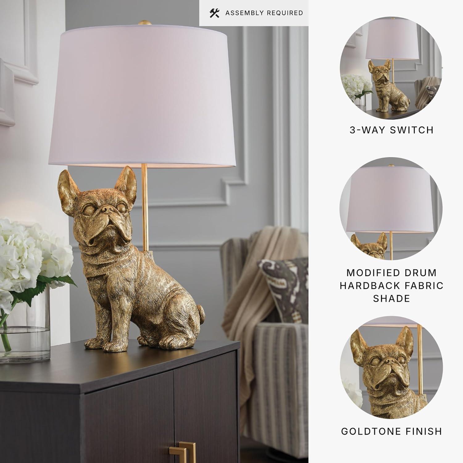 imageSignature Design by Ashley Jilton Modern Polyresin Table Lamp with 3Way Switch BlackGold